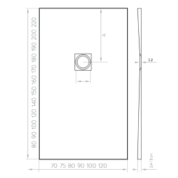 Serenity piatto doccia quadrato 90x90 cm bianco - Dianhydro 179-MSQ-B090 179-MSQ-B090 2