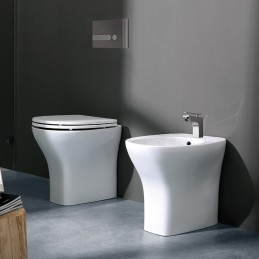 Evolution vaso filomuro scarico 4,5 l bianco - Sanis 152-S400 152-S400 2