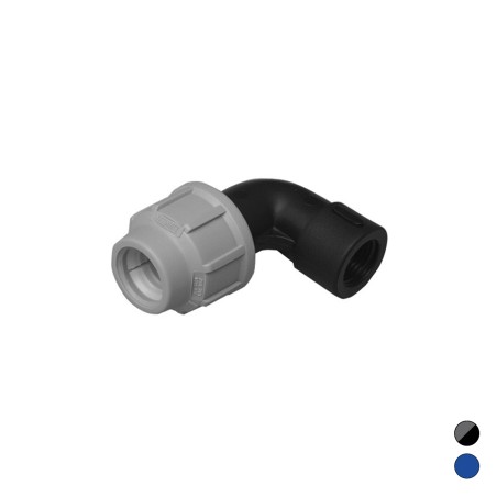 Gomito 90° con derivazione femmina 1/2" x 20 mm - Ikaro 333-101-0420 333-101-0420 1