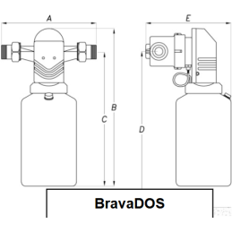 BravaDOS Pompa Dosatrice Proporzionale 1" - Acqua Brevetti PM014 PM014 2