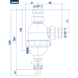 Supercompact Plus Defangatore Magnetico 3/4" - MUT 7.030.02695 7.030.02695 2
