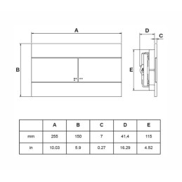 Slim placca di comando doppio scarico cromo lucido - OLI OL0659044 OL0659044 2